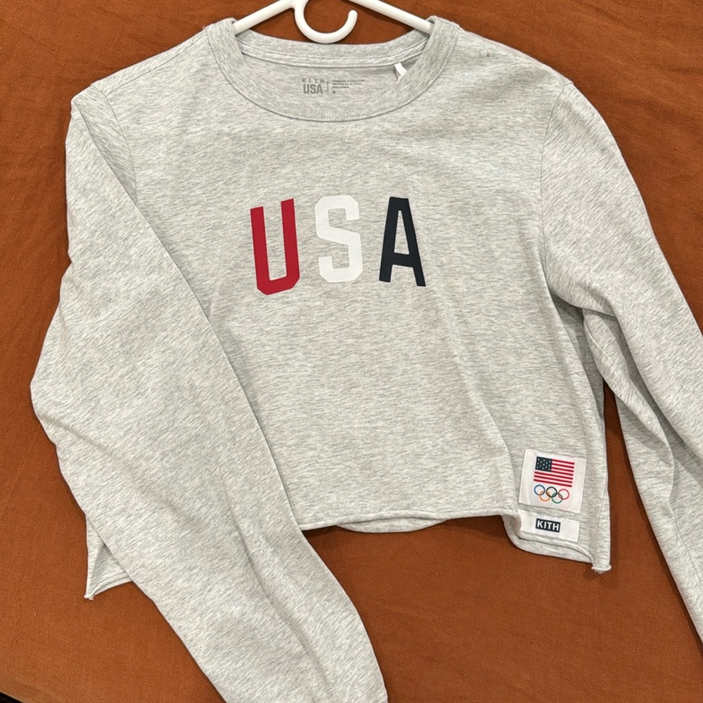 KITH USA cropped long sleeve